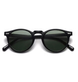ROSYBEE Lunettes de soleil vintage pour femmes - Lunettes polarisées UV400 - Noir vert