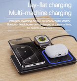 Stuff Certified® 3 in 1 Wireless Qi Charging Station - Compatible with Apple iPhone / iWatch / AirPods - Charging Dock 30W Charger - White