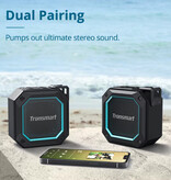 Tronsmart Bezprzewodowy głośnik pod prysznic Groove 2 – wodoodporność IPX7 – Bluetooth 5.3 Dual EQ TWS Boom Box – czarny