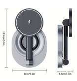 VIKEFON Estación de carga magnética 2 en 1 - Compatible con Apple iPhone / iWatch / AirPods - Base de carga Cargador de 15W - Negro