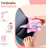 Qearfun Einhorn-Kopfhörer für Kinder – Einhorn-Headset-Kopfhörer für Kinder und Mädchen – Rosa