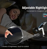 Stuff Certified® Stazione di ricarica wireless Qi 3 in 1 - Compatibile con Apple iPhone / iWatch / AirPods - Dock di ricarica Caricabatterie da 15 W Luce notturna - Bianco