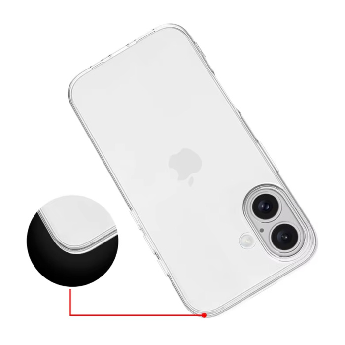 Stuff Certified® Coque transparente iPhone 16 Pro - Housse en silicone souple Hydrogel Clear