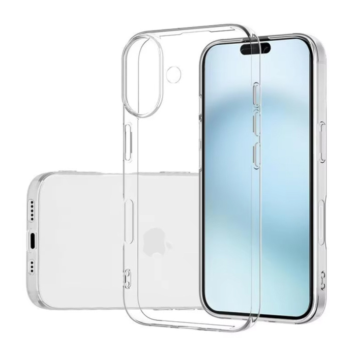 Custodia trasparente per iPhone 16 Pro Max - Custodia flessibile in silicone idrogel trasparente