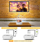 Salange Q11 Mini Projector - 200 ANSI Lumen - 720p - Screen Mirroring Beamer Home Media Speler - Zwart
