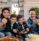 Salange Q11 Mini Projector - 200 ANSI Lumen - 720p - Screen Mirroring Beamer Home Media Speler - Zwart