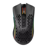 Redragon Storm Pro M808-KS Draadloze Gaming Muis - 2.4GHz RGB Optisch Ergonomisch Programmeerbaar tot 16000 DPI - Zwart