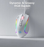 Redragon M612 Gaming Mouse - up to 8000 DPI - RGB Optical Ergonomic Programmable - Black
