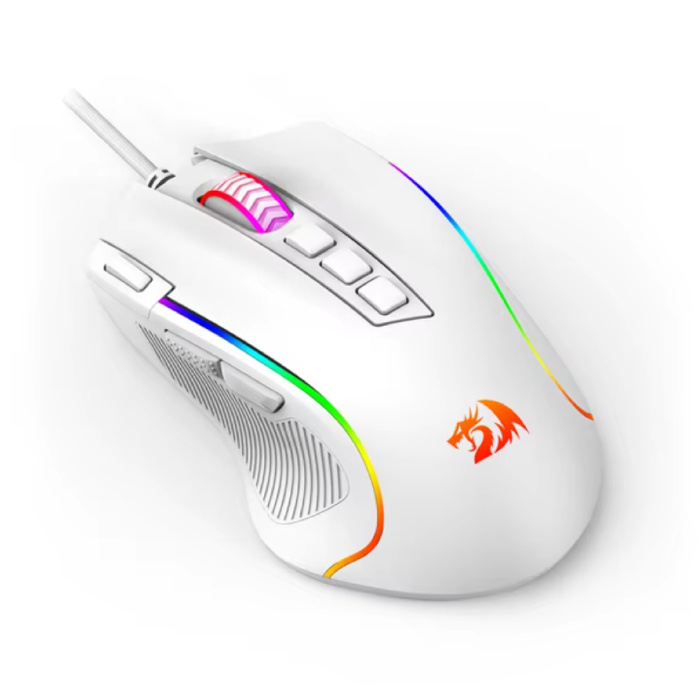 Souris de jeu M612 - jusqu'à 8000 DPI - Optique RVB ergonomique programmable - Blanc