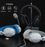 Redragon Auriculares para juegos H848 - Sonido envolvente 7.1 - Micrófono desmontable - Auriculares supraaurales - Negro