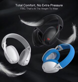 Redragon Auriculares para juegos H848 - Sonido envolvente 7.1 - Micrófono desmontable - Auriculares supraaurales - Negro