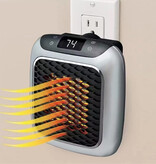 Stuff Certified® Riscaldatore elettrico - 800 W - Riscaldatore per radiatore riscaldante PTC portatile - Grigio