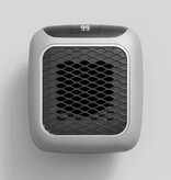 Stuff Certified® Riscaldatore elettrico - 800 W - Riscaldatore per radiatore riscaldante PTC portatile - Grigio
