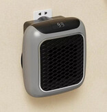 Stuff Certified® Electric Heater - 800W - PTC Heating Radiator Heater Portable - Gray