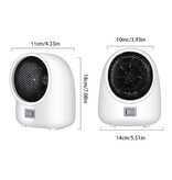 Xiaomi Calentador eléctrico Mijia - 400W - Calentador de radiador portátil - Blanco