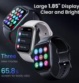 Haylou Watch 2 Pro Smartwatch (LS02 Pro) - Hart-en Zuurstof-monitor - Sport Activity Tracker Horloge - Silicoon Bandje - Zwart