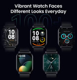 Haylou Watch 2 Pro Smartwatch (LS02 Pro) – Monitor pracy serca i tlenu – Zegarek z monitorem aktywności sportowej – Pasek silikonowy – Czarny