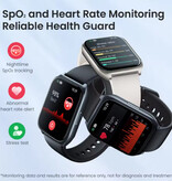 Haylou Watch 2 Pro Smartwatch (LS02 Pro) – Monitor pracy serca i tlenu – Zegarek z monitorem aktywności sportowej – Pasek silikonowy – Czarny