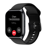 Haylou Watch 2 Pro Smartwatch (LS02 Pro) – Monitor pracy serca i tlenu – Zegarek z monitorem aktywności sportowej – Pasek silikonowy – Czarny
