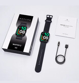 Haylou Watch 2 Pro Smartwatch (LS02 Pro) - Monitor cardíaco y de oxígeno - Reloj rastreador de actividad deportiva - Correa de silicona - Negro