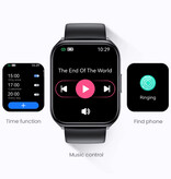 Haylou Watch 2 Pro Smartwatch (LS02 Pro) - Monitor cardíaco y de oxígeno - Reloj rastreador de actividad deportiva - Correa de silicona - Negro