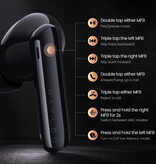 Haylou W1 Draadloze Oortjes - HiFi Oordopjes TWS Koptelefoon Bluetooth 5.3 IPX4  - Wit