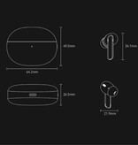 Haylou W1 Draadloze Oortjes - HiFi Oordopjes TWS Koptelefoon Bluetooth 5.3 IPX4  - Wit