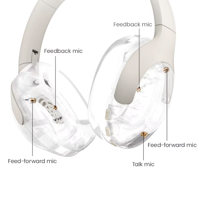 Haylou S30 Draadloze Gaming Headset - Afneembare Microfoon - 40mm Driver - Over-ear Koptelefoon - Zwart