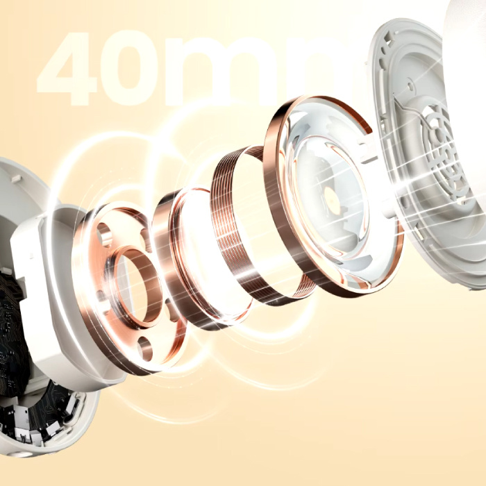 Haylou S30 Draadloze Gaming Headset - Afneembare Microfoon - 40mm Driver - Over-ear Koptelefoon - Zwart