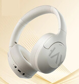 Haylou Auriculares inalámbricos para juegos S30 - Micrófono desmontable - Controlador de 40 mm - Auriculares supraaurales - Blanco