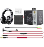 OneOdio A71 Gaming Studio DJ Koptelefoon met 6.35mm en 3.5mm AUX Aansluiting - Zwart