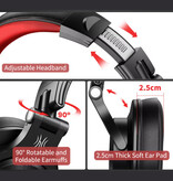 OneOdio Auriculares para DJ A71 Gaming Studio con conexión AUX de 6,35 mm y 3,5 mm - Plata