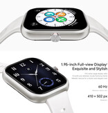 Honor Choice Smartwatch - AMOLED Screen - Health Monitor - Sports Activity Tracker Watch - Silicone Strap - White