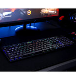Redragon Horus K618 Mechanical Gaming Keyboard - Red Switches - RGB Illuminated - Wireless 2.4G/Bluetooth - QWERTY 104 Keys - Black