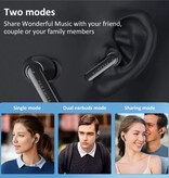 Paramita Auricolari Wireless P5 - Auricolari HiFi Cuffie TWS Bluetooth 5.2 - Nero