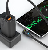 AUFU USB Type C to USB Type C Magnetic Charging Cable - 1 Meter - 100W USB-C Fast Charging Charger Data Cable - Black