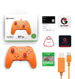 GameSir G7 SE Gaming Controller per Xbox - Gamepad cablato con vibrazione - Xbox Series X/S, Xbox One - Arancione