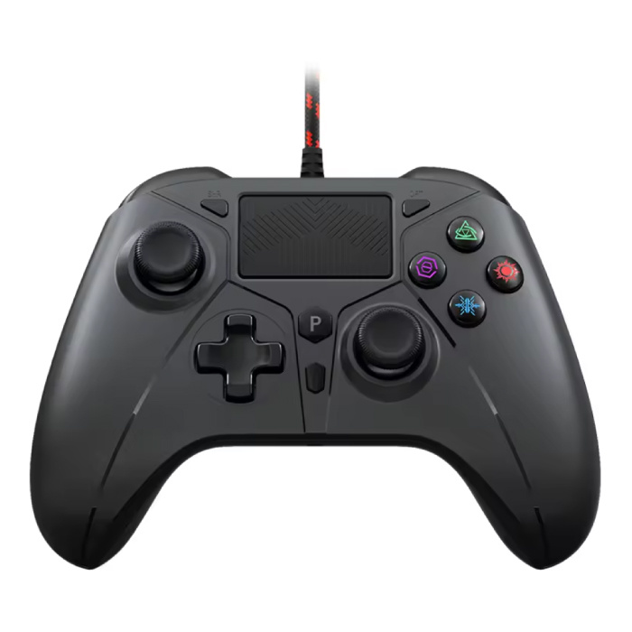 Gaming Controller for PS5 / PS4 / PC - Wired Gamepad with Vibration - Black