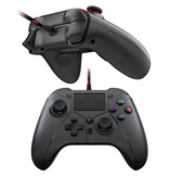 Bonacell Controller da gioco per PS5/PS4/PC - Gamepad cablato con vibrazione - Nero