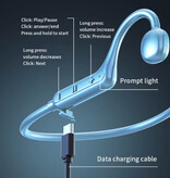 Xiaomi Bezprzewodowe słuchawki KS15 z pałąkiem na szyję – słuchawki douszne z przewodnictwem kostnym Słuchawki TWS Bluetooth 5.3 – białe