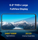 UMIDIGI Smartphone A11 Pro Max - Écran 6,8" FHD+ - 4 Go de RAM - 128 Go de stockage - Appareil photo 48 MP - Batterie 5150 mAh - Noir