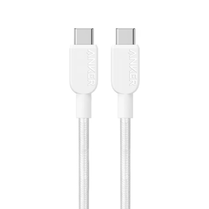 ANKER USB-C to USB-C Charging Cable - 240W Type C Data Cable 90cm Charger Cable - White