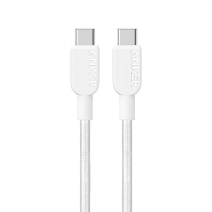 ANKER USB-C-auf-USB-C-Ladekabel – 240 W, Typ-C-Datenkabel, 180 cm langes Ladekabel – Weiß