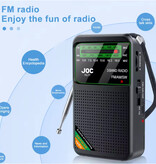 JOC TG77 Notfallradio mit Batterie - USD-C wiederaufladbar - FM AM SW Radio - Gold