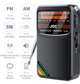 JOC Radio d'urgence TG77 sur batterie - Rechargeable USD-C - Radio FM AM SW - Or