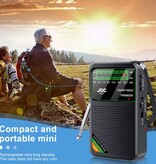 JOC TG77 Emergency Radio on Battery - USD-C Rechargeable - FM AM SW Radio - Black