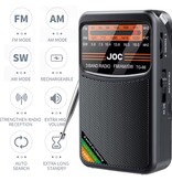 JOC TG77 Emergency Radio on Battery - USD-C Rechargeable - FM AM SW Radio - Black
