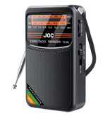 JOC Radio di emergenza TG66 a batteria - USD-C ricaricabile - Radio FM AM SW - Nero