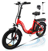 HITWAY Vélo électrique BK6 - Fatbike intelligent pliable 20" - 250 W - 36 V/12 Ah - Noir