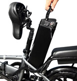 JUICEASE Vélo électrique E14 Pro - Fatbike intelligent pliable 14" - 500 W - 48 V / 15,6 Ah - Argent